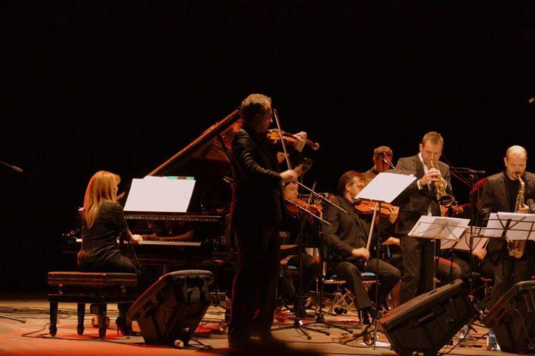Paola Crisigiovanni con Fabrizio Bosso e Stefano Di Battista